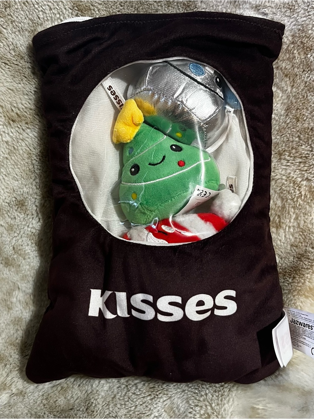 Hershey's Kisses Holiday Bag Set - Plush Christmas Toys, Ornaments